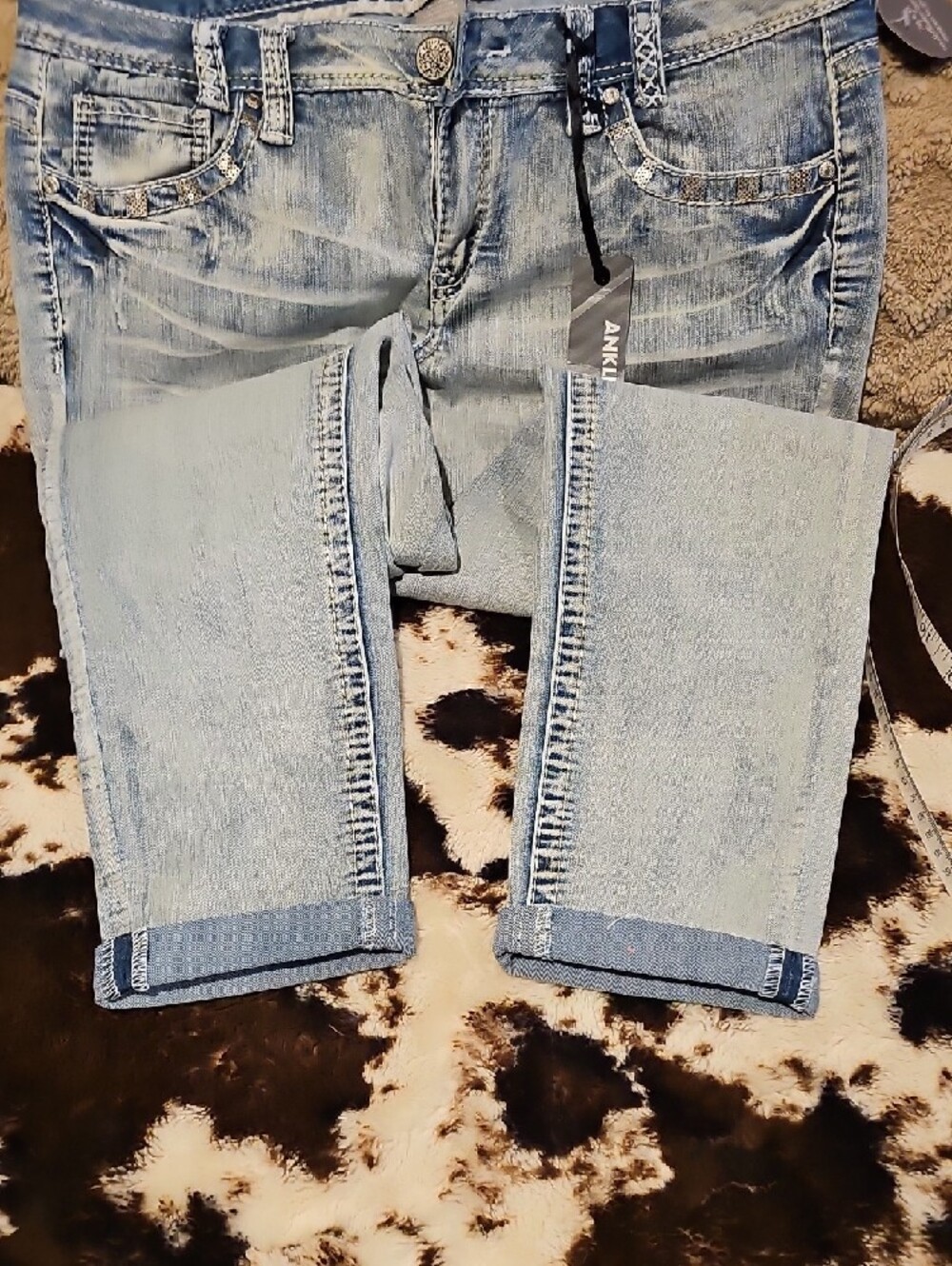 Vanity Light Blue Ankle Jeggings - Picture 5 of 5